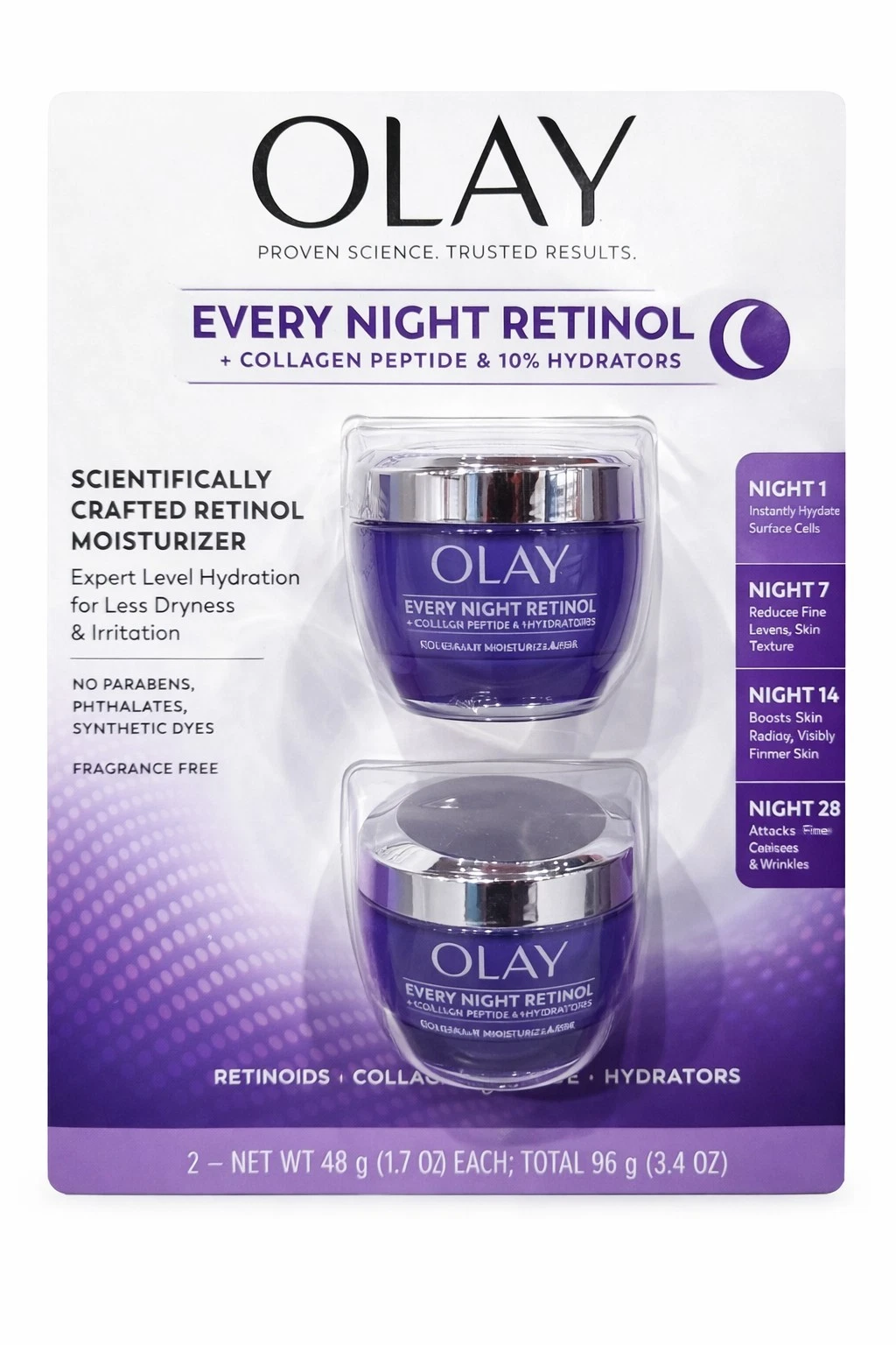 OlayOlay玉兰油视黄醇夜间面霜双罐装