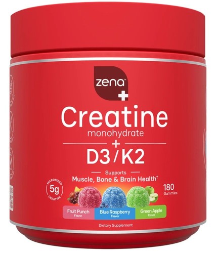 Zena 肌酸+D3/K2软糖 多口味 180粒