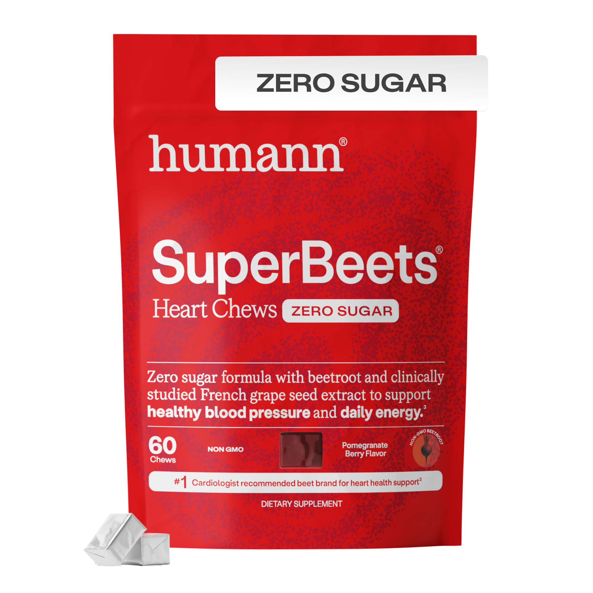Humann SuperBeets 心形草莓软糖 150粒