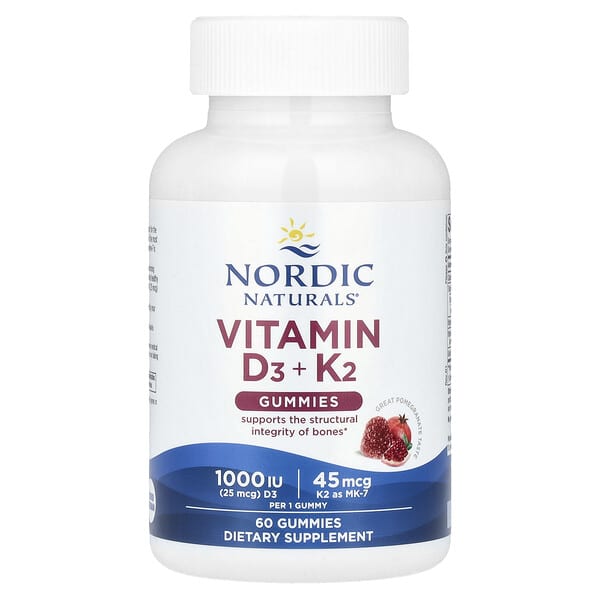 Nordic Naturals Vitamin D3 + K2 Gummies