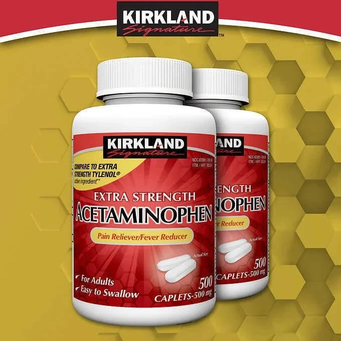 Kirkland 扑热息痛片 500mg 2×500粒