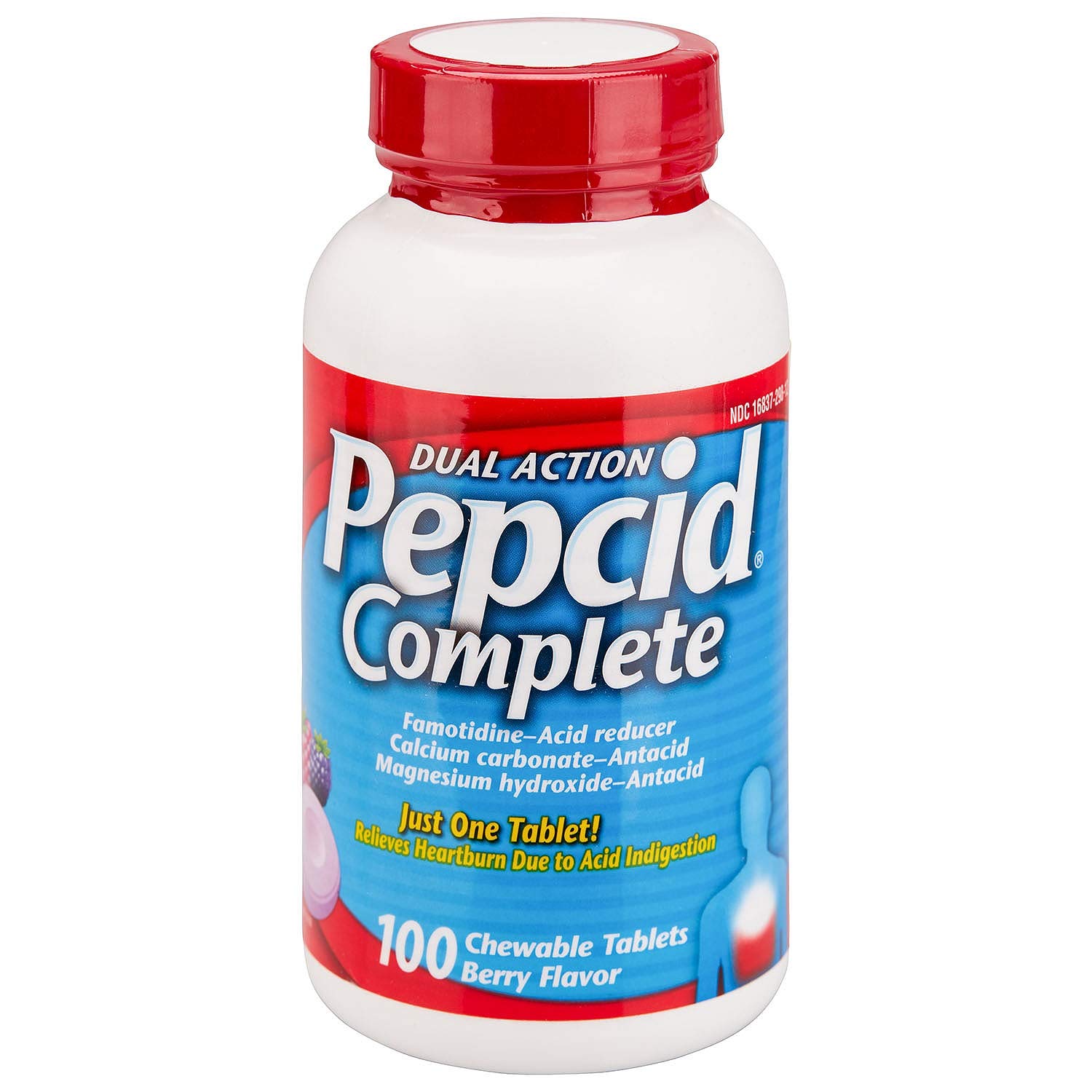 Pepcid Complete 双效抗酸咀嚼片 100片